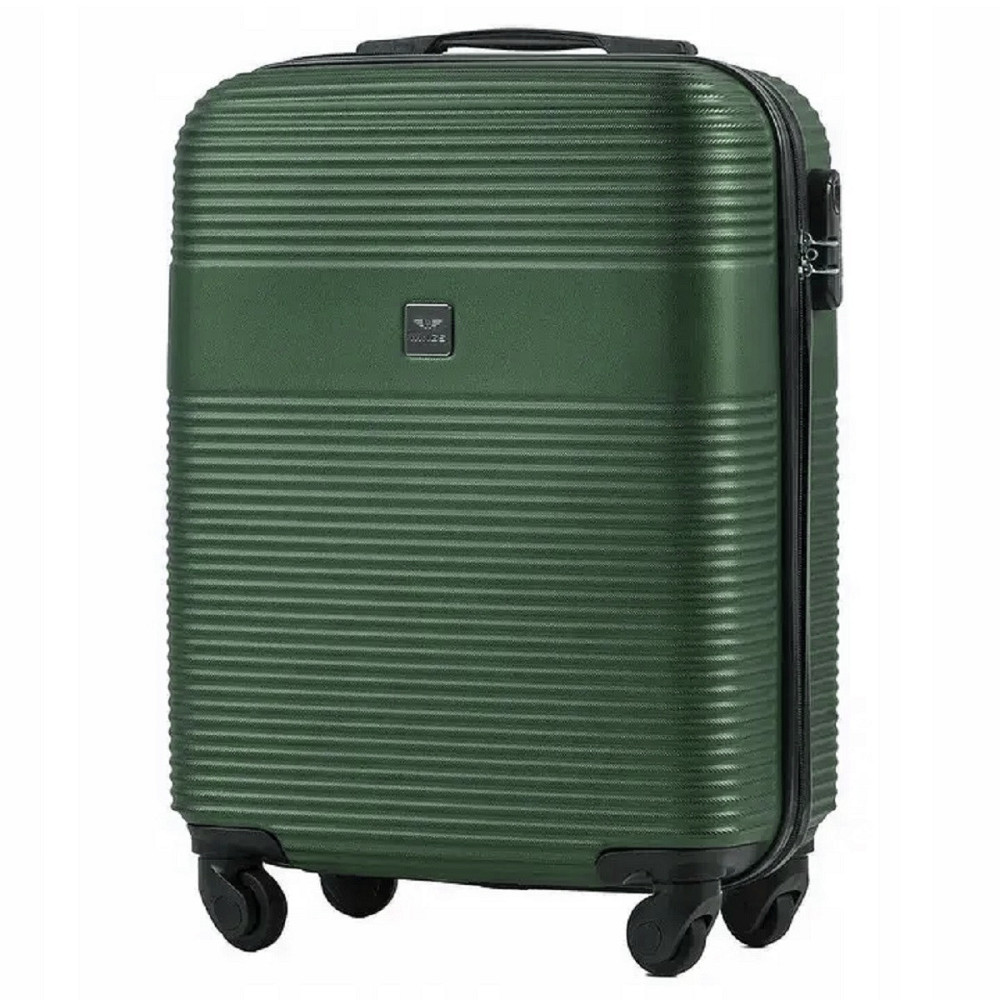Валіза пластикова WINGS 5398 мікро 52 см темно-зелена Київ - фото 1