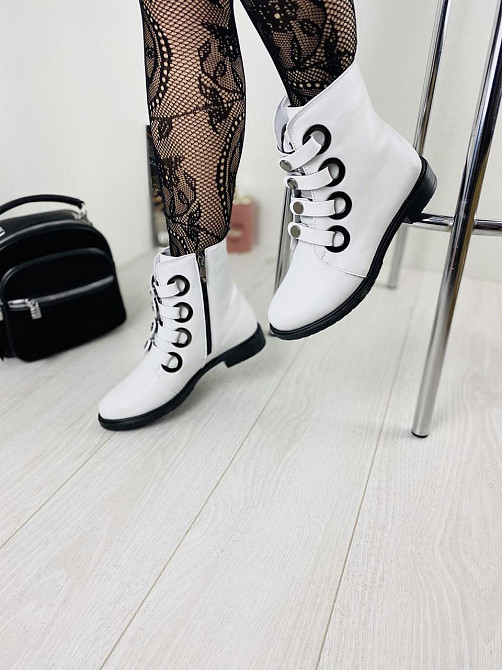 Mioli Жіночі черевики MIOLI білі натуральна шкіра висота 14см розмір 37р.38р.39р. (3148) Коломыя - изображение 1