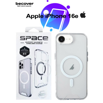 Чехол для мобильного телефона BeCover Space Case MagSafe Apple iPhone 16e Transparent (713884) Винница - изображение 1