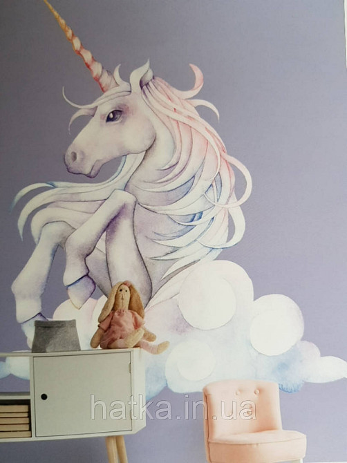 Шпалери вінілові на флізелін дитячі тварини птахи, метелики рослини Київ - фото 6