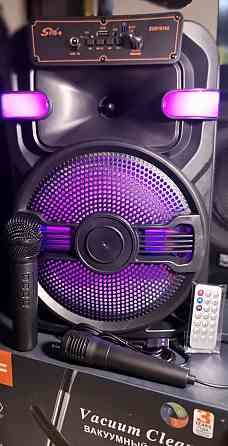 Караоке акустика Atlanfa-02(micro SD,USB,FM) пульт ДУ, 2 микрофона. Харьков