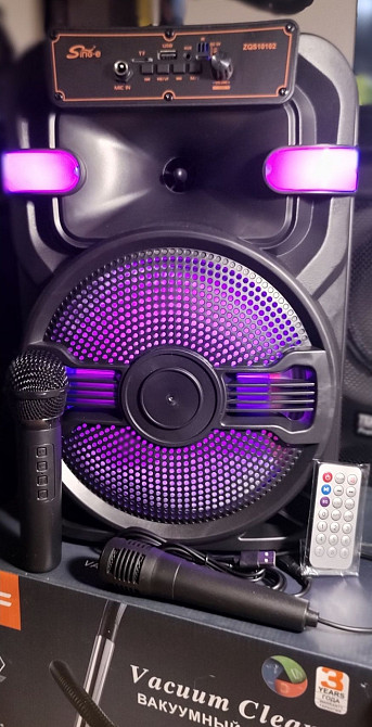 Караоке акустика Atlanfa-02(micro SD,USB,FM) пульт ДУ, 2 микрофона. Харьков - изображение 6