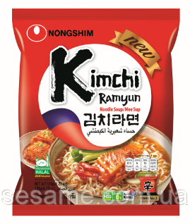 Корейская лапша быстрого приготовления Ким Чи Nongshim kimchi Ramyun noodle soup 120 g Харьков - изображение 1