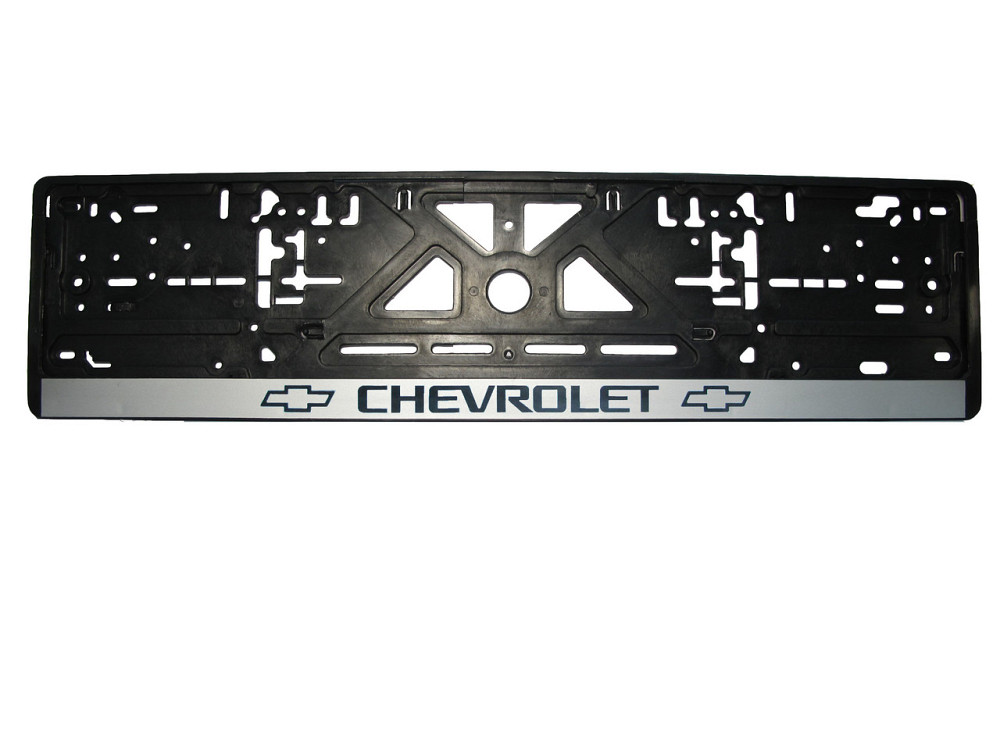 Рамка номерного знаку Chevrolet пластик чорна 1шт Київ - фото 1