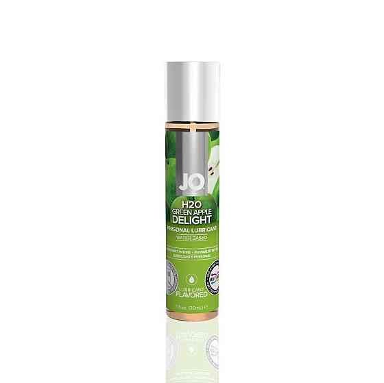 Смазка на водной основе JO H2O — Green Apple (30 мл) без сахара, растительный глицерин Sex Aura Киев