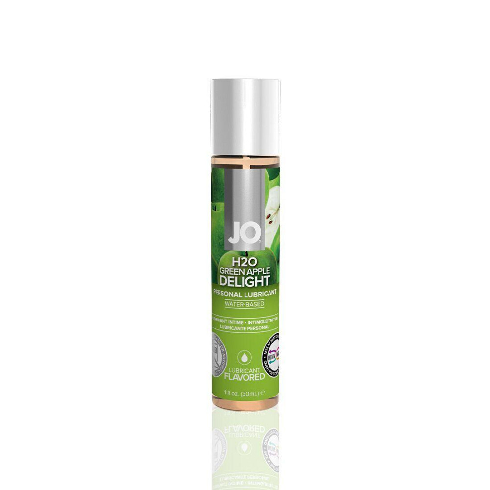 Смазка на водной основе JO H2O — Green Apple (30 мл) без сахара, растительный глицерин Sex Aura Киев - изображение 1