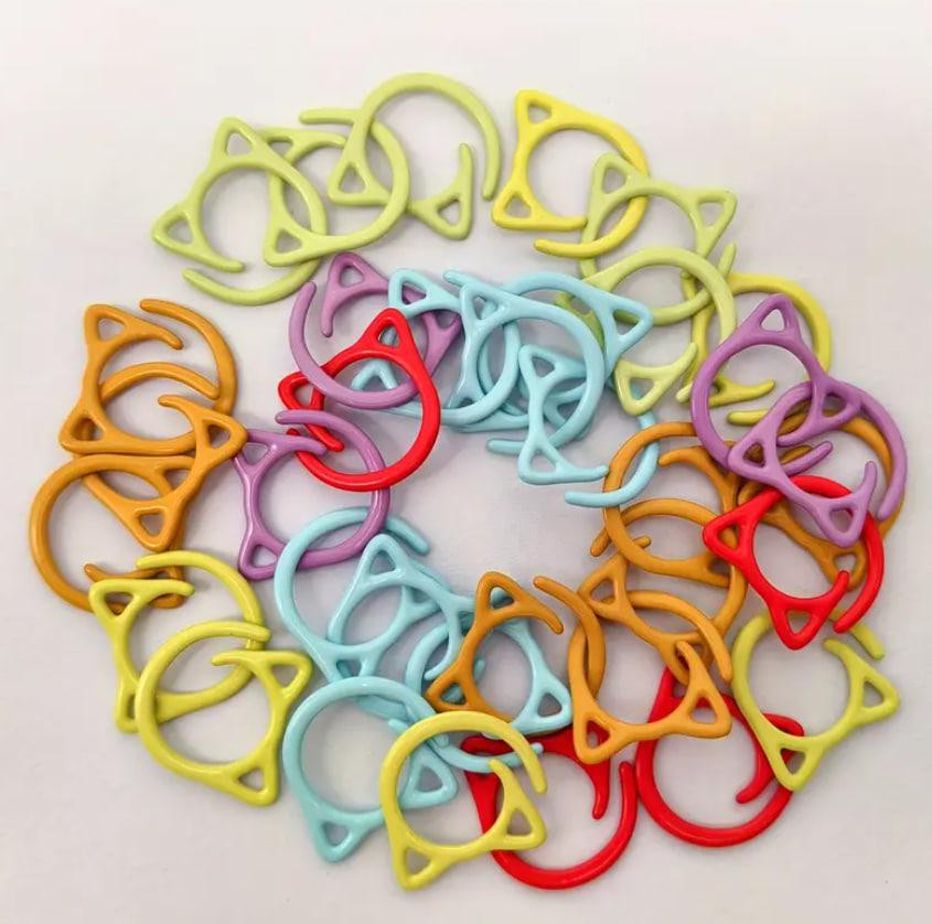 Металлический маркер для вязания в виде кота, набор 10 шт. Киев - изображение 4