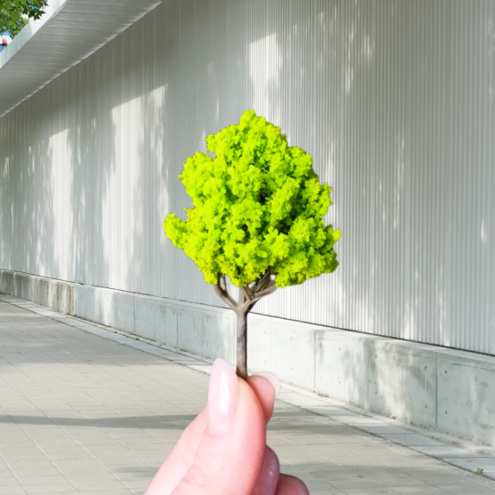 Зелені дерева 6-7 см для макета, мініатюри, мінісада, мигкроланшафта, диорам, моделях Садове Зелене 6 см Одеса