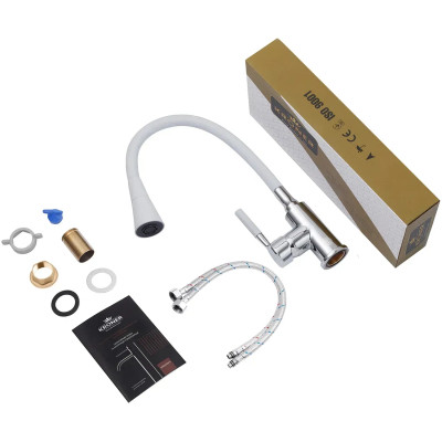 Смеситель Kroner Kuche-C132WHI (CV033128) Винница - изображение 8