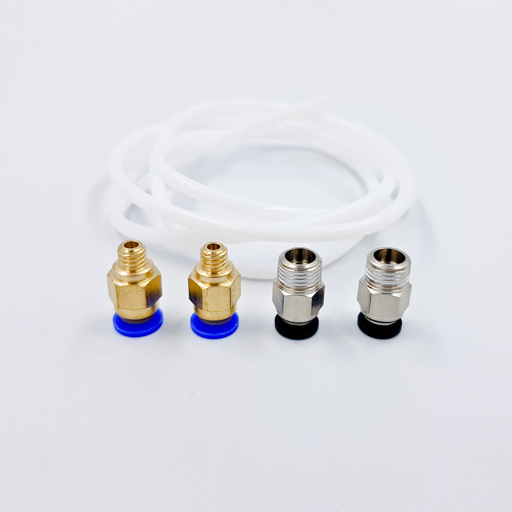 Тефлонова трубка Aokin для 3д принтера для нитки 1,75 мм + 2 фіттинга PC4-M6 + 2 фіттинга PC4-M10 Київ - фото 9