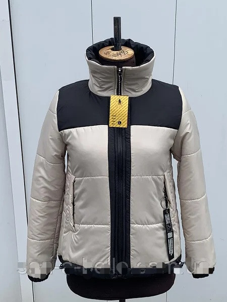 Жіноча модна демісезонна куртка двоколірна.  Курточка весна-осінь. 42-54р Київ - фото 2