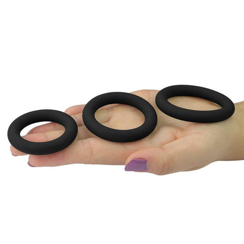 Эрекционные кольца - Power Plus Soft Silicone Snug Ring Black Sex Aura Киев - изображение 4