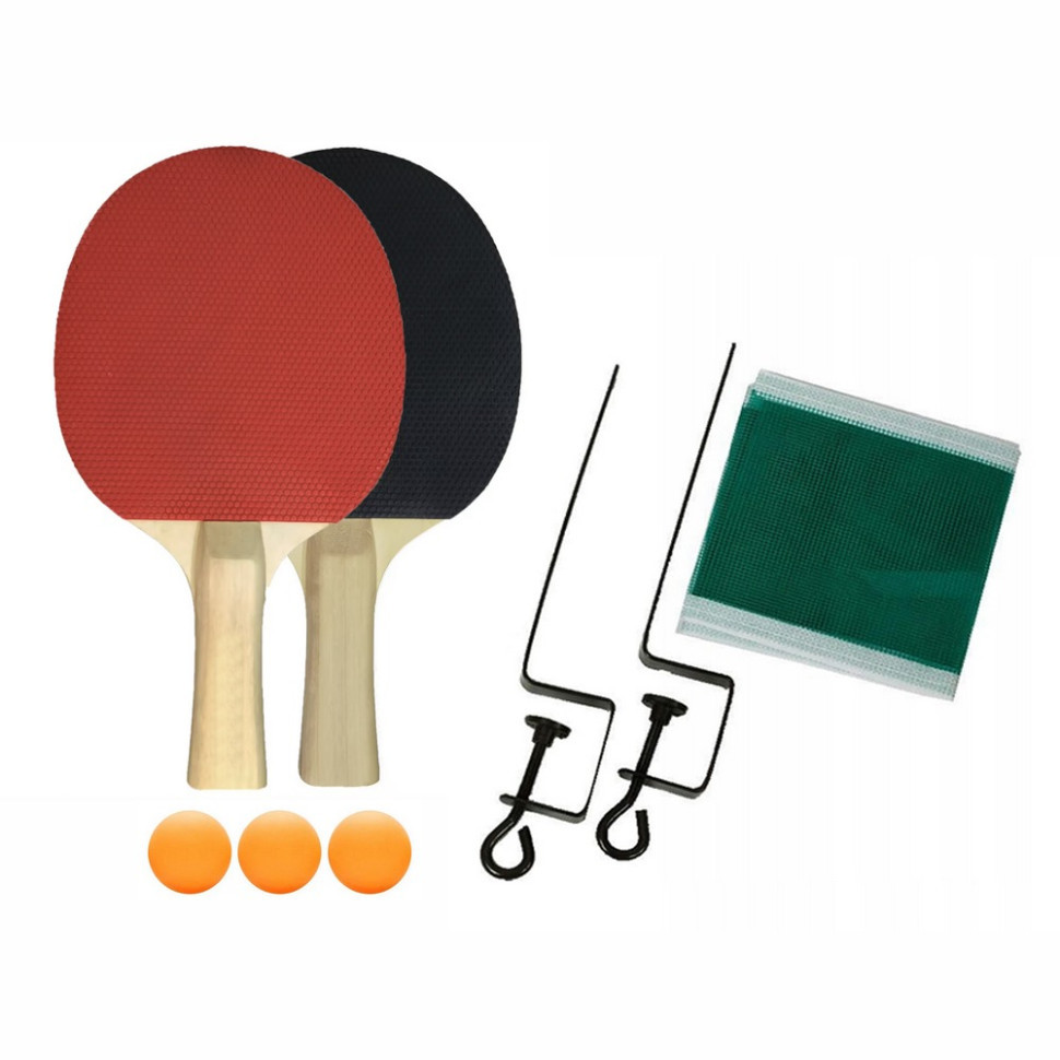 Набір для настільного тенісу VITOR NE-VT-6, 2 ракетки, 3 кульки, сітка Вінниця - фото 2