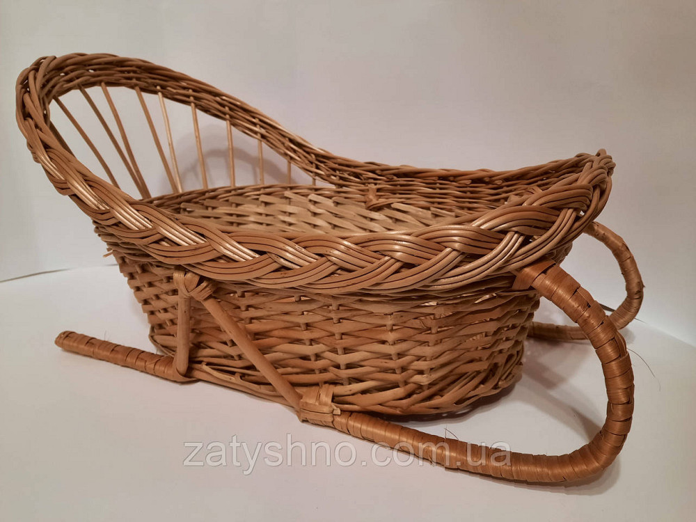 Корзина плетеная подарочная в форме санок Киев - изображение 3