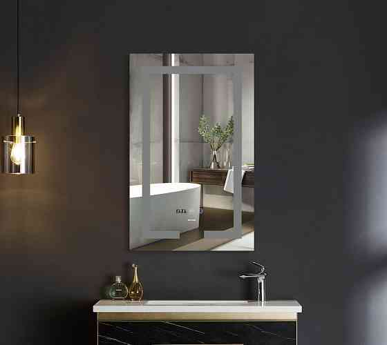 Зеркало Mixxus HARD MR06-60x80 с Led Touch, Anti-fog, димером, регулятором яркости, часами (MI6929) Киев