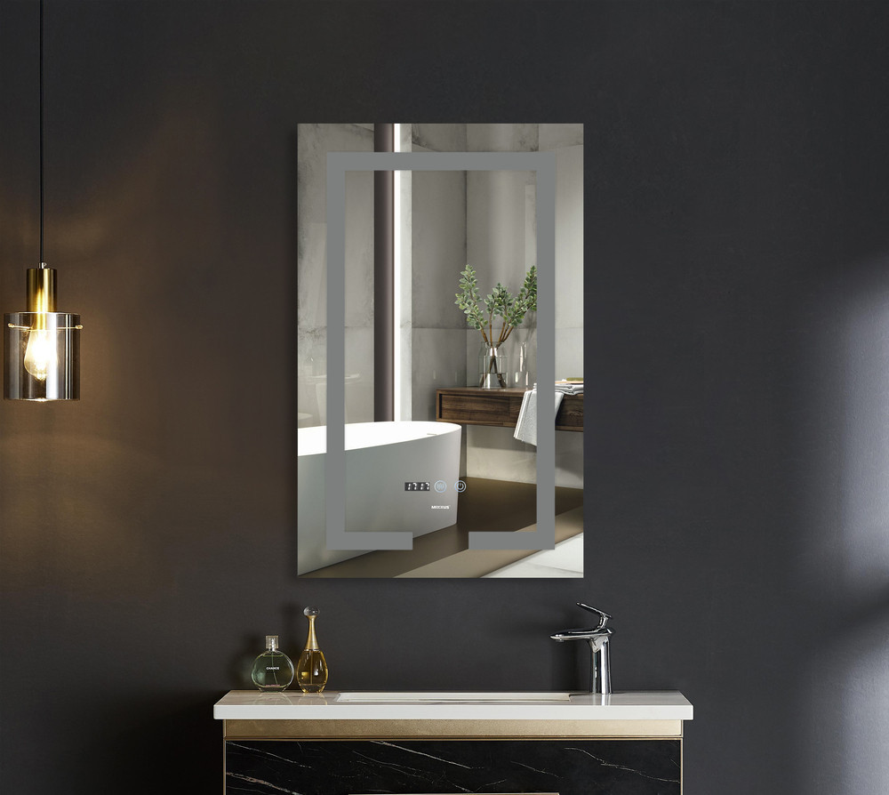 Зеркало Mixxus HARD MR06-60x80 с Led Touch, Anti-fog, димером, регулятором яркости, часами (MI6929) Киев - изображение 5