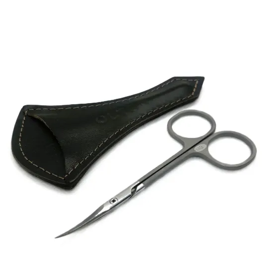 OLTON профессиональные ножницы для кутикулы, титановые 113 мм. С тонкими изогнутыми режущими полотнами. Киев