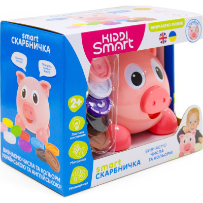 Розвиваюча іграшка Kiddi Smart Інтерактивна навчальна іграшка Smart-Скарбничка українська та англійська мова (208441) Вінниця - фото 11