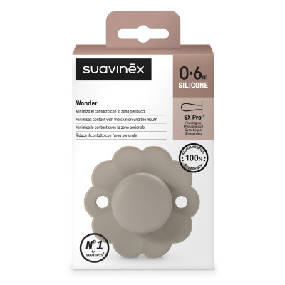 Пустушка Suavinex Wonder фізіологічна, 0-6 міс.світло-коричне (308371) Вінниця - фото 3