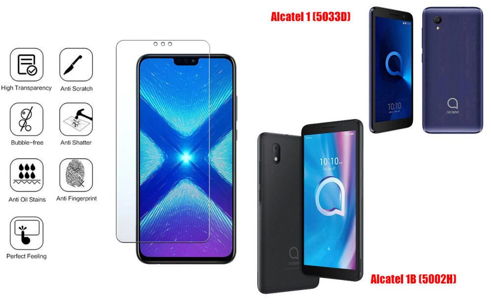 Захисне скло NeoGlass для Alcatel 1 (5033D), Alcatel 1B (5002H) – надпрозоре та стійке Київ - фото 4