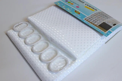 Штора для ванной Ткань Пика 180*180 см белая Харьков - изображение 5