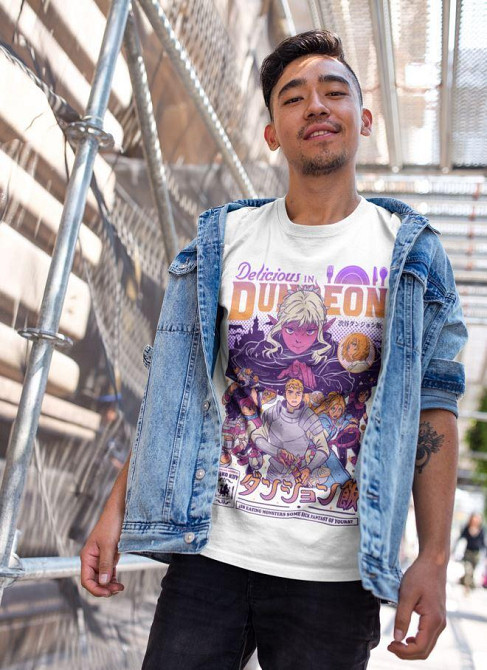 Футболка для хлопчика з аніме принтом Сенсхі Сенсхі Фоод Делікіоус оверсайз (зріст від 165 до 180) Чорний AnimeJ1142m Дніпро - фото 2