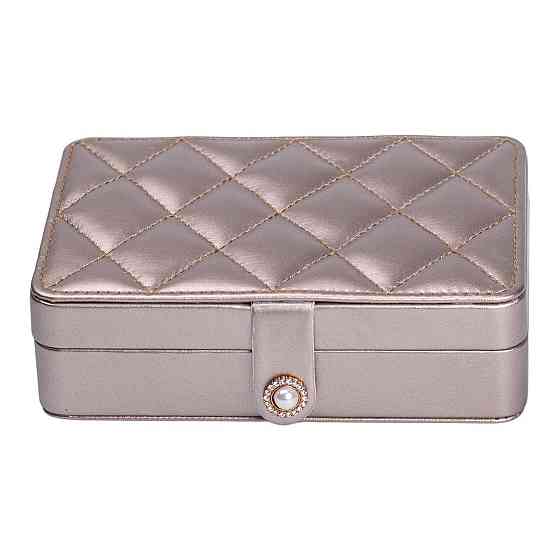 Еко-шкатулка для прикрас 16×11 см золотистого кольору Київ