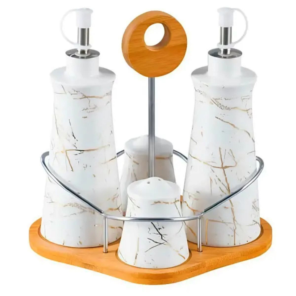 Набір для спецій 4 предмети на бамбуковій підставці HP1219 Коломия - фото 1