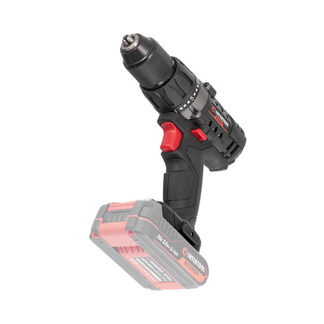 Дриль-шурупокрут акумуляторний 20 В, 50 Nm, 0-450/0-1700 об/хв, 2-13 мм, без ЗП та АКБ INTERTOOL WT-9351 Київ - фото 10