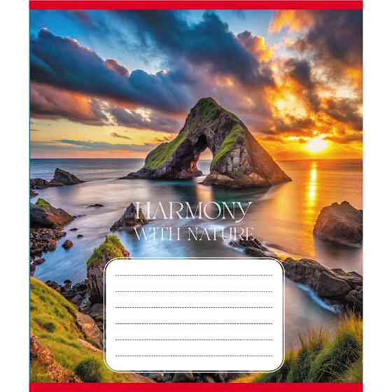 Зошит загальний "Гармонія з природою" 060-610277K-2 в клітинку, 60 аркушів Вінниця