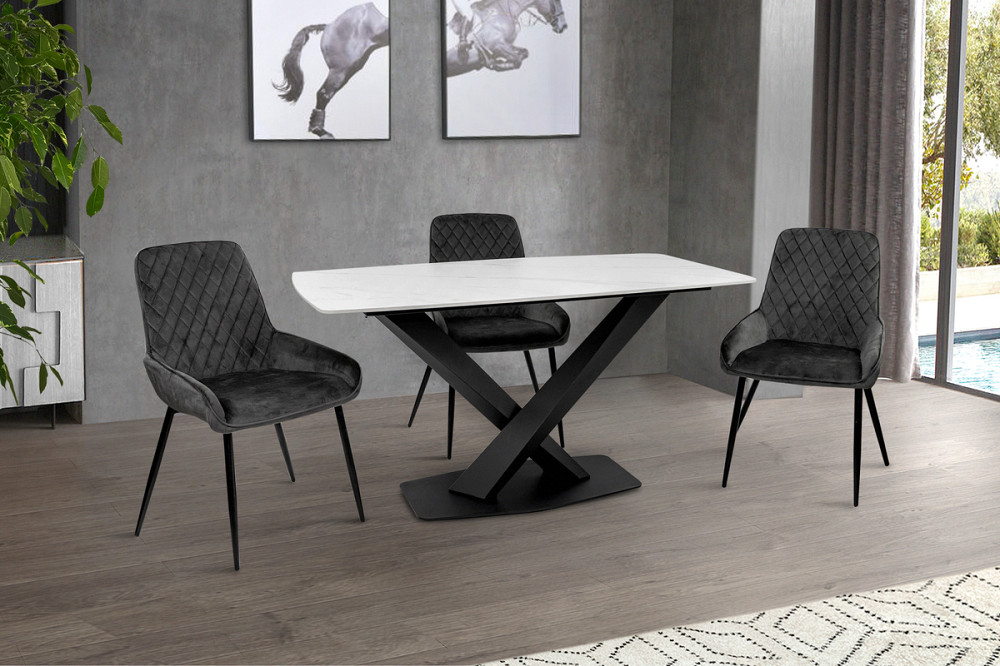 Стіл БІНГО 140*80,  кераміка білий мрамор Киев - изображение 8