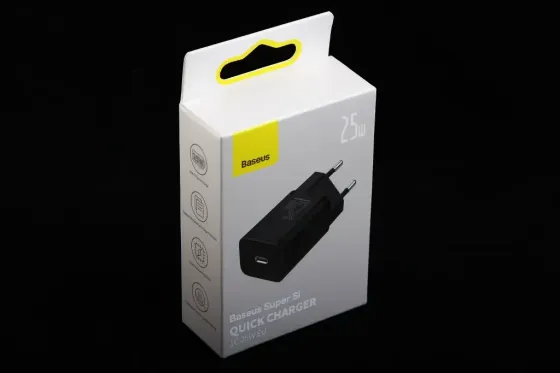 Зарядное устр-во QC 220В 25 Вт Type-C Baseus Super Si  черный Винница