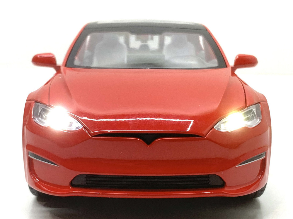 Машина Автосвит Tesla S инерционная открываются двери капот багажник 21см Красная (AP-1956) Чернігів - фото 10