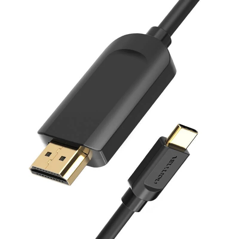 Кабель Vention Type-C to HDMI 4K 30Hz Cable 1.5M Black (CGUBG) Київ - фото 5