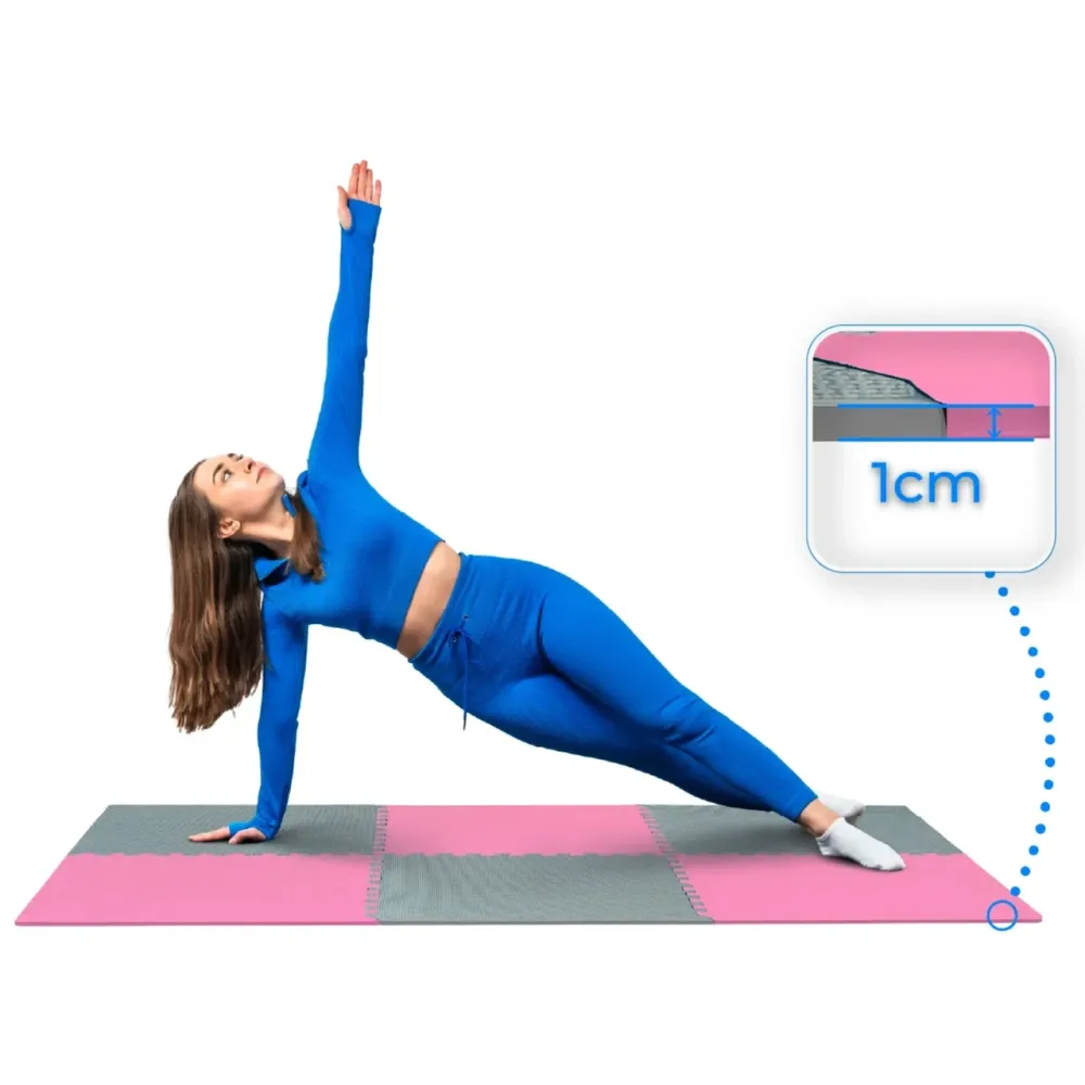 Килимок-пазл THUNDER PZ-02 60 х 60 рожево-сірий Київ - фото 5