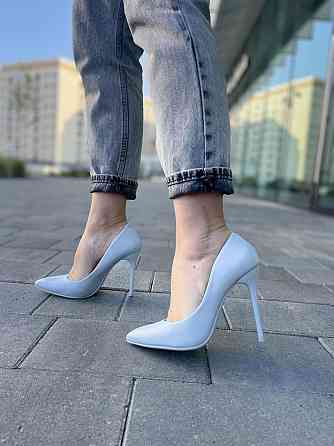 Comer Туфлі жіночі COMER блакитні екошкіра каблук 11 см 36р.-23.5см. (AH-4 4961) Коломия