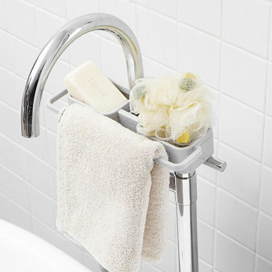 Подвесной держатель для губок и мыла с креплением за смеситель на кухню и душ Винница - изображение 2