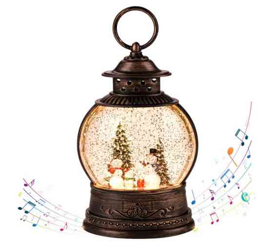 Нічник новорічний музичний XMAS WDL 2103C 3578, сніговики Вінниця