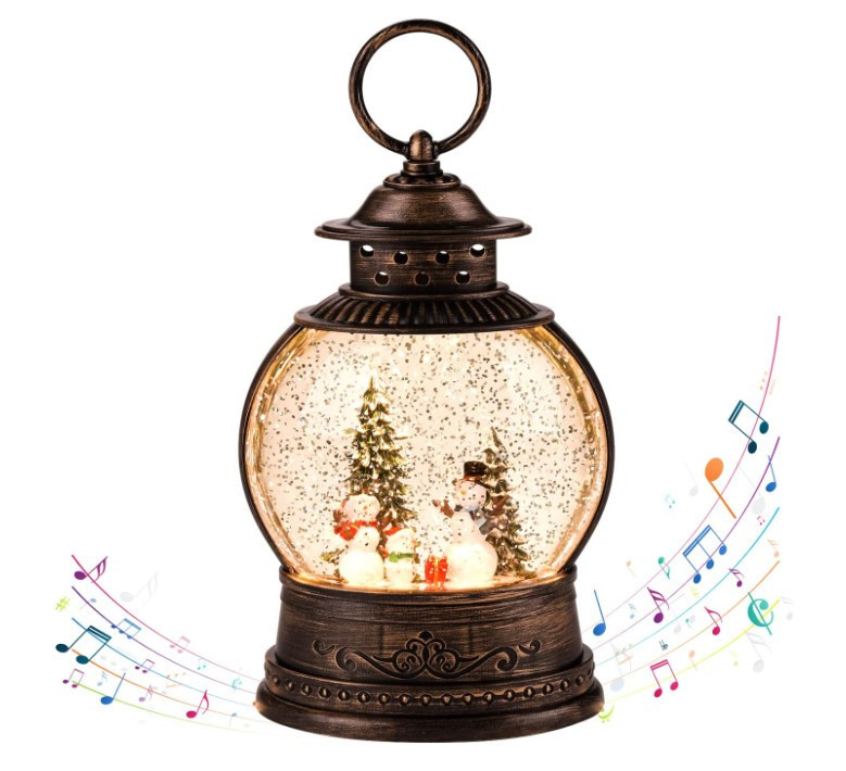 Нічник новорічний музичний XMAS WDL 2103C 3578, сніговики Вінниця - фото 1