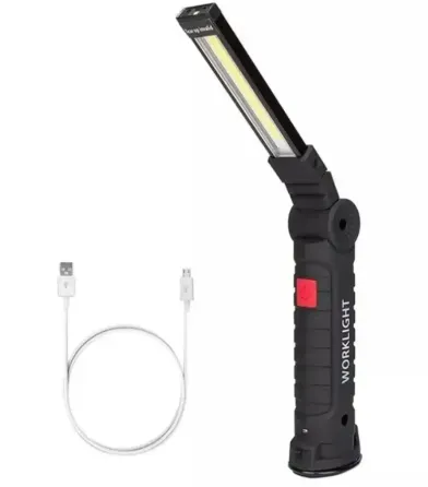 Акумуляторний ліхтар Worklight W-52 360°: Магніт, 5 режимів, LED COB, надійний помічник у ремонті та подорожах Київ