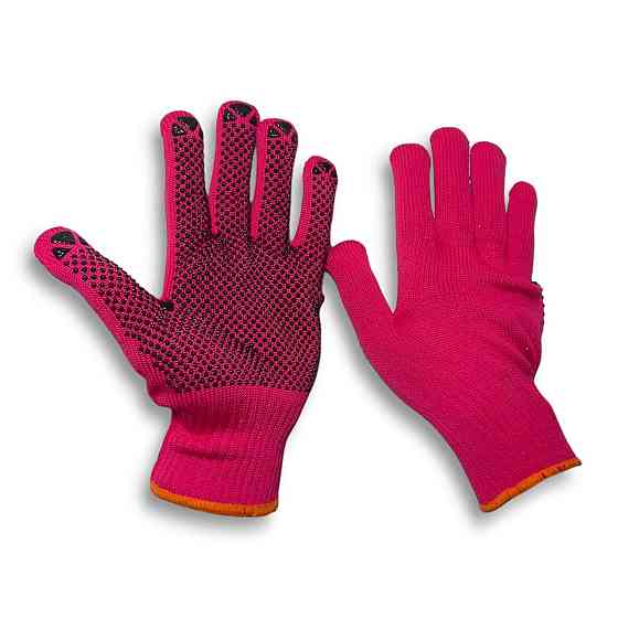 Рукавички робочі синтетичні червоні Харків