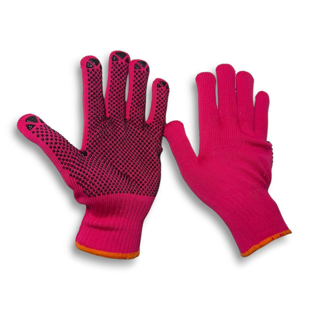 Перчатки рабочие синтетические красные Харьков - изображение 1