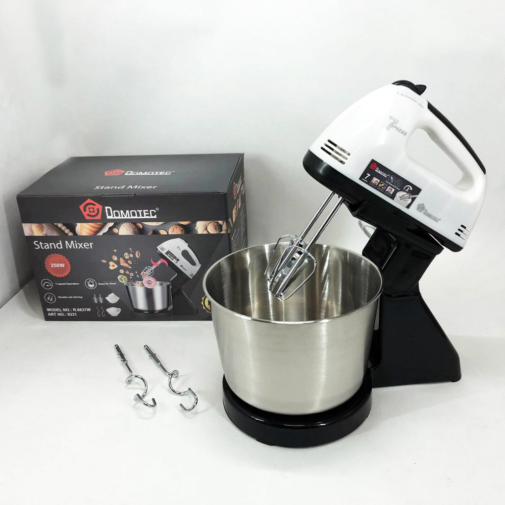 Миксер бытовой кухонный Domotec, Миксер для теста на ватрушки ручной 7 скоростей SW-17 Львов - изображение 7