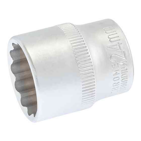 MASTERTOOL Головка торцева MASTERTOOL 12-гранна ½" 24 мм L 40 мм CrV 78-0624 Коломыя