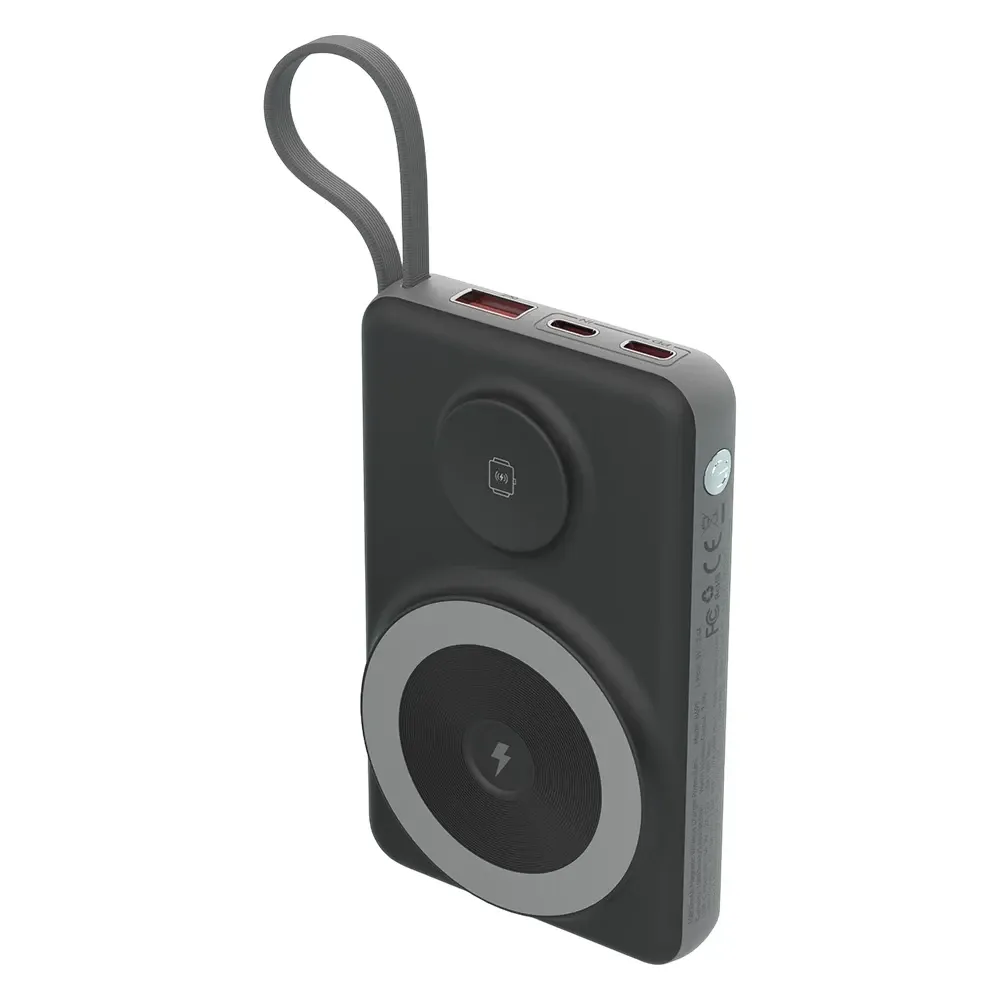 Повербанк 10000mAh Choetech B695 Black QC3.0 PD3.0 бездротова зарядка смартфонів та Apple Watch (43-00131) Київ - фото 1