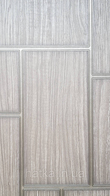 Шпалери вінілові на флізеліні AdaWall Roka 1.06х10 під плитку структурні сірі смужки біле золото 23108-4 Київ - фото 1