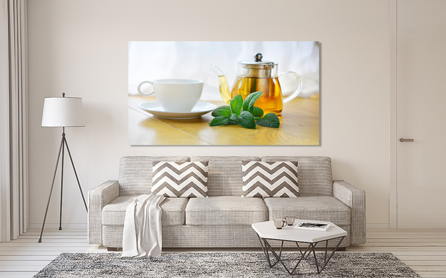 Картина холст в гостиную / спальню   Чай з м'яти   MLP_344 80x120 см Киев - изображение 2