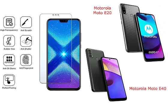 Защитное стекло NeoGlass для Motorola Moto E20, Moto E40 – ультрапрозрачное и устойчивое Киев