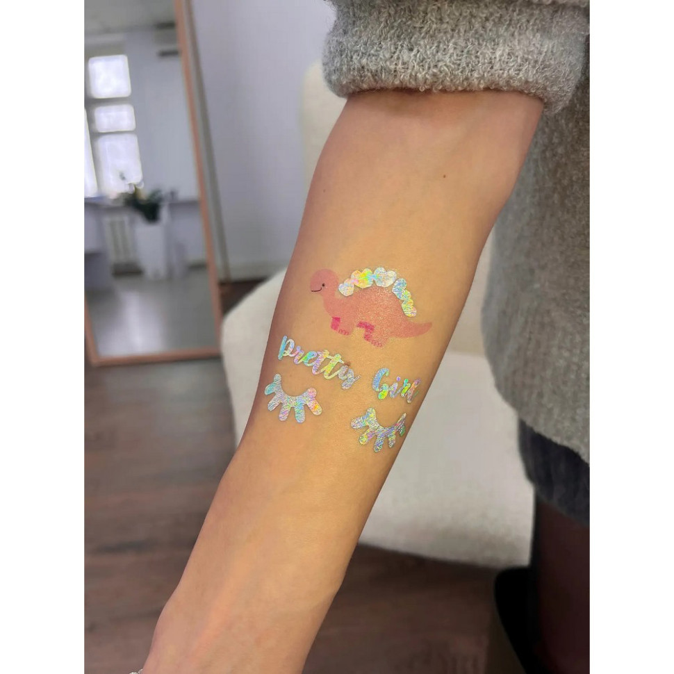 Набор временных татуировок «Unicorn mood» LB-185 голограмма Винница - изображение 2