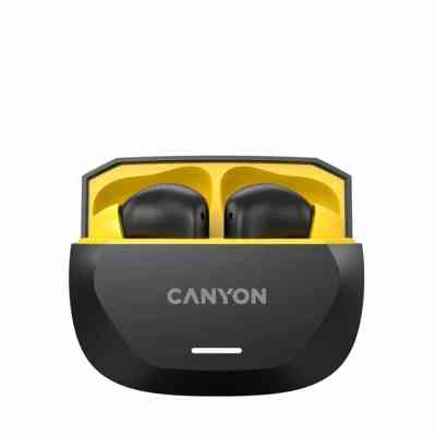 Навушники Canyon Hexagon 7 TWS ANC+ENC Wireless Charge Black/Yellow (CNS-TWS7BY) Вінниця